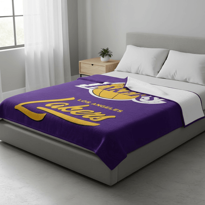 NBA Los Angeles Lakers Plush Throw Blanket - Fan Trendz