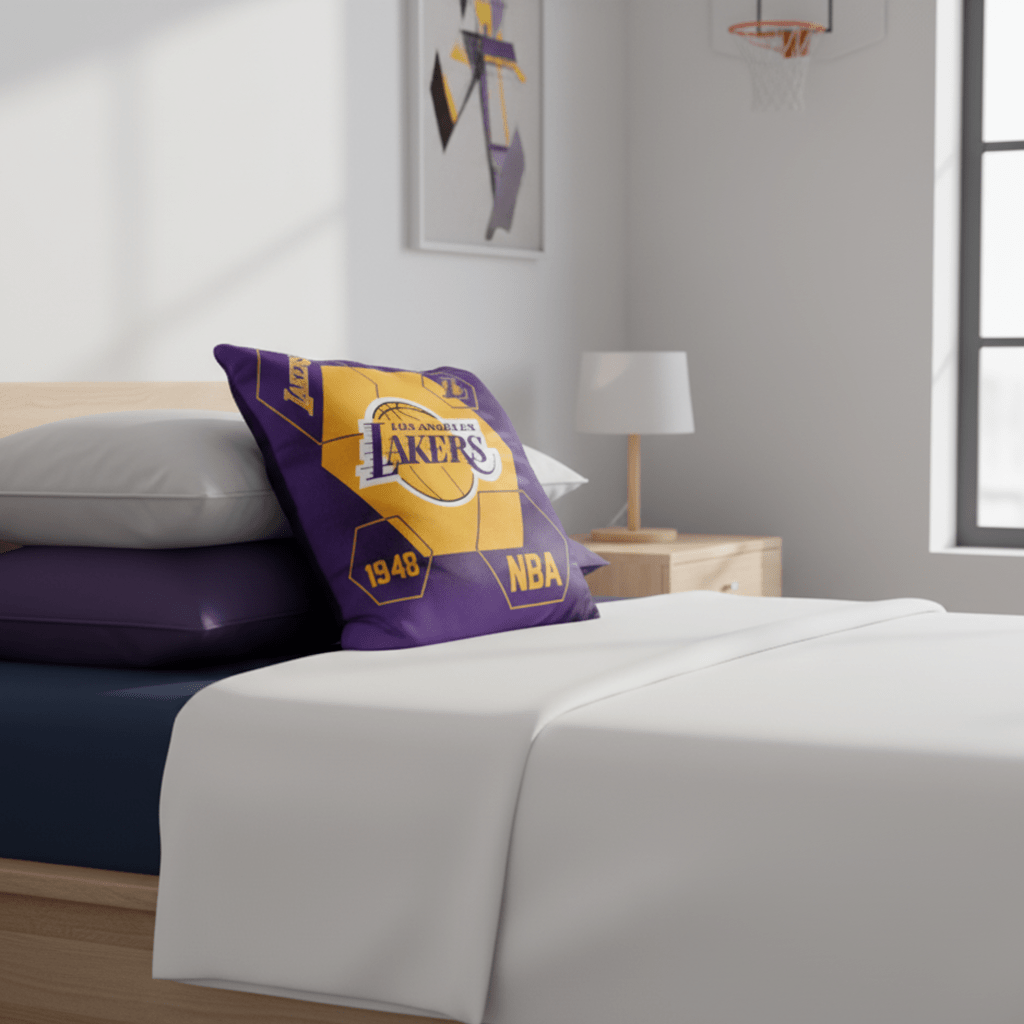 NBA Los Angeles Lakers Velvet Plush 18x18" CUSHION - Fan Trendz