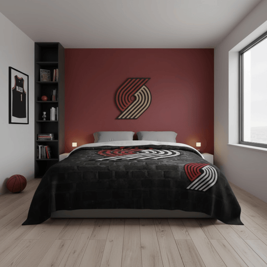 NBA Portland Trail blazers 60 x 80" Plush Blanket - Officially Licensed My Store Fan Gear - Apparel category - Fan Trendz