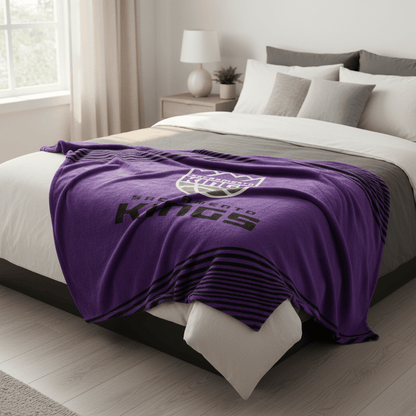 NBA Sacramento Kings 60 x 80" Plush Blanket - Officially Licensed My Store Fan Gear - Apparel category - Fan Trendz