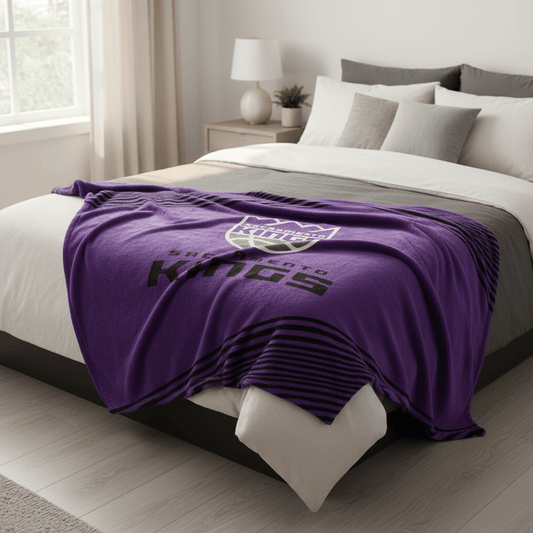 NBA Sacramento Kings 60 x 80" Plush Blanket - Officially Licensed My Store Fan Gear - Apparel category - Fan Trendz