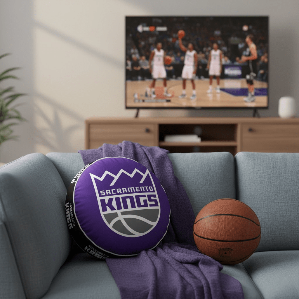 NBA Sacramento Kings - Cloud Soft "Puff" Pillow - Officially Licensed My Store Fan Gear - Apparel category - Fan Trendz