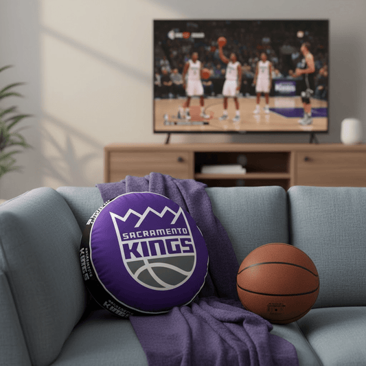 NBA Sacramento Kings - Cloud Soft "Puff" Pillow - Officially Licensed My Store Fan Gear - Apparel category - Fan Trendz