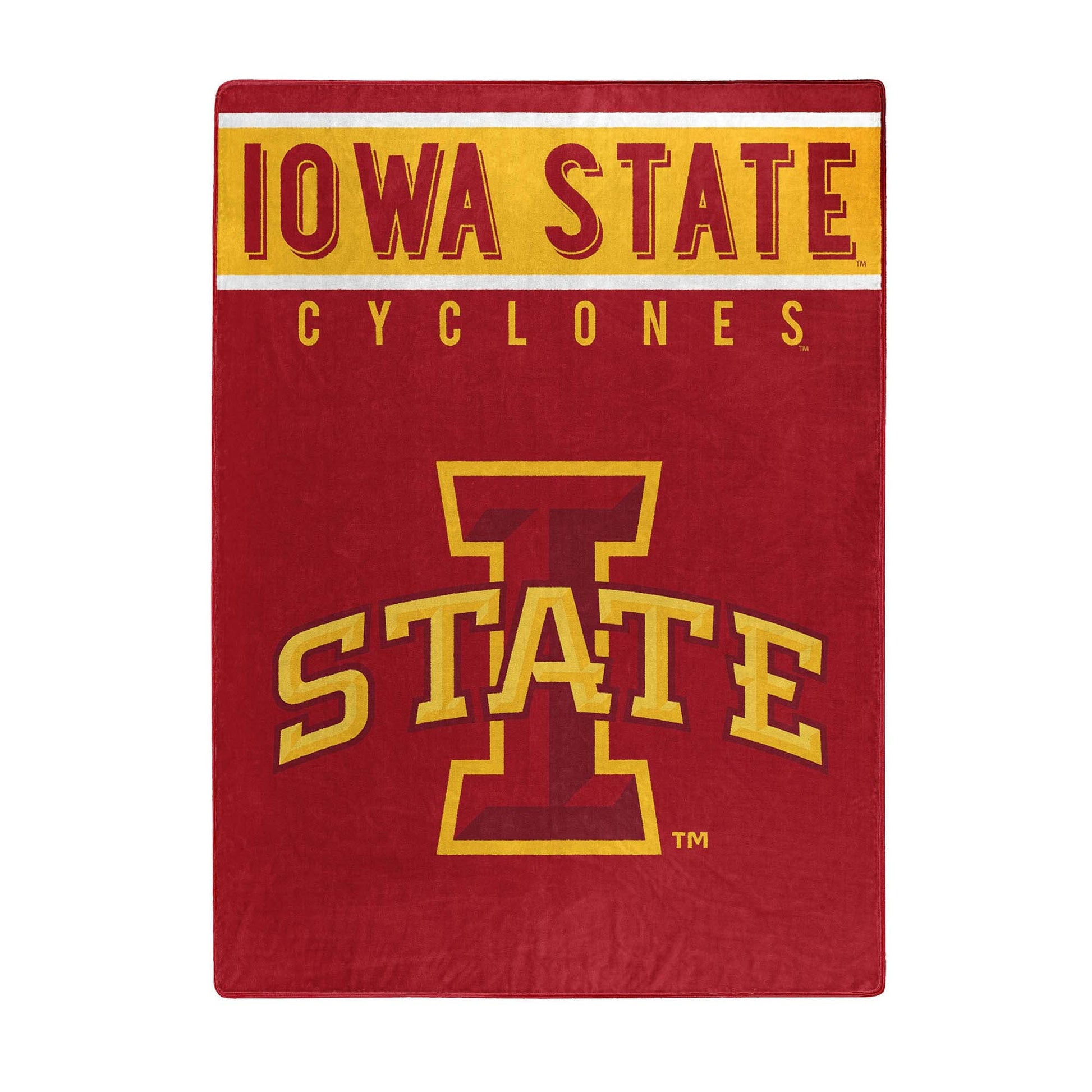 NCAA Iowa State University Cyclones Tide 60 x 80" Plush Blanket - Officially Licensed My Store Fan Gear - Apparel category - Fan Trendz