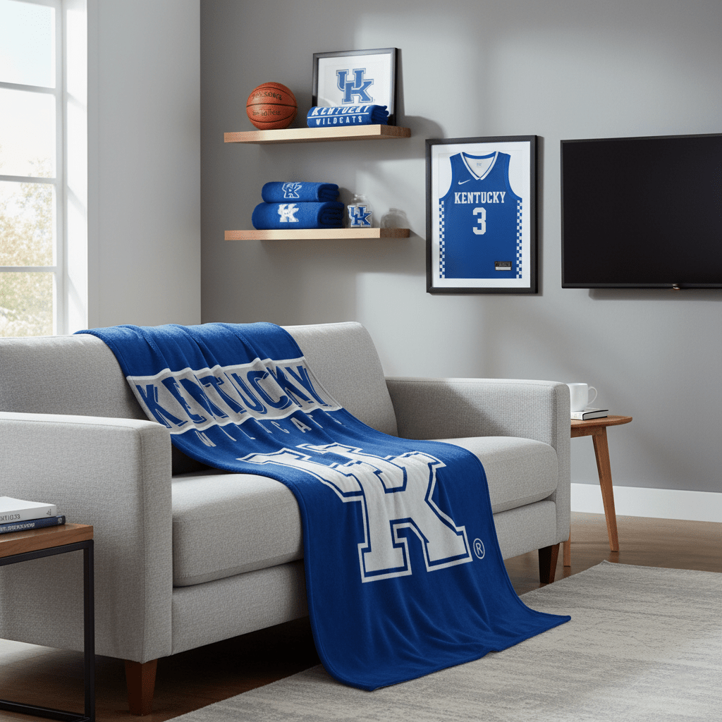 NCAA Kentucky Wildcats 60x80" Plush Blanket - Officially Licensed My Store Fan Gear - Apparel category - Fan Trendz