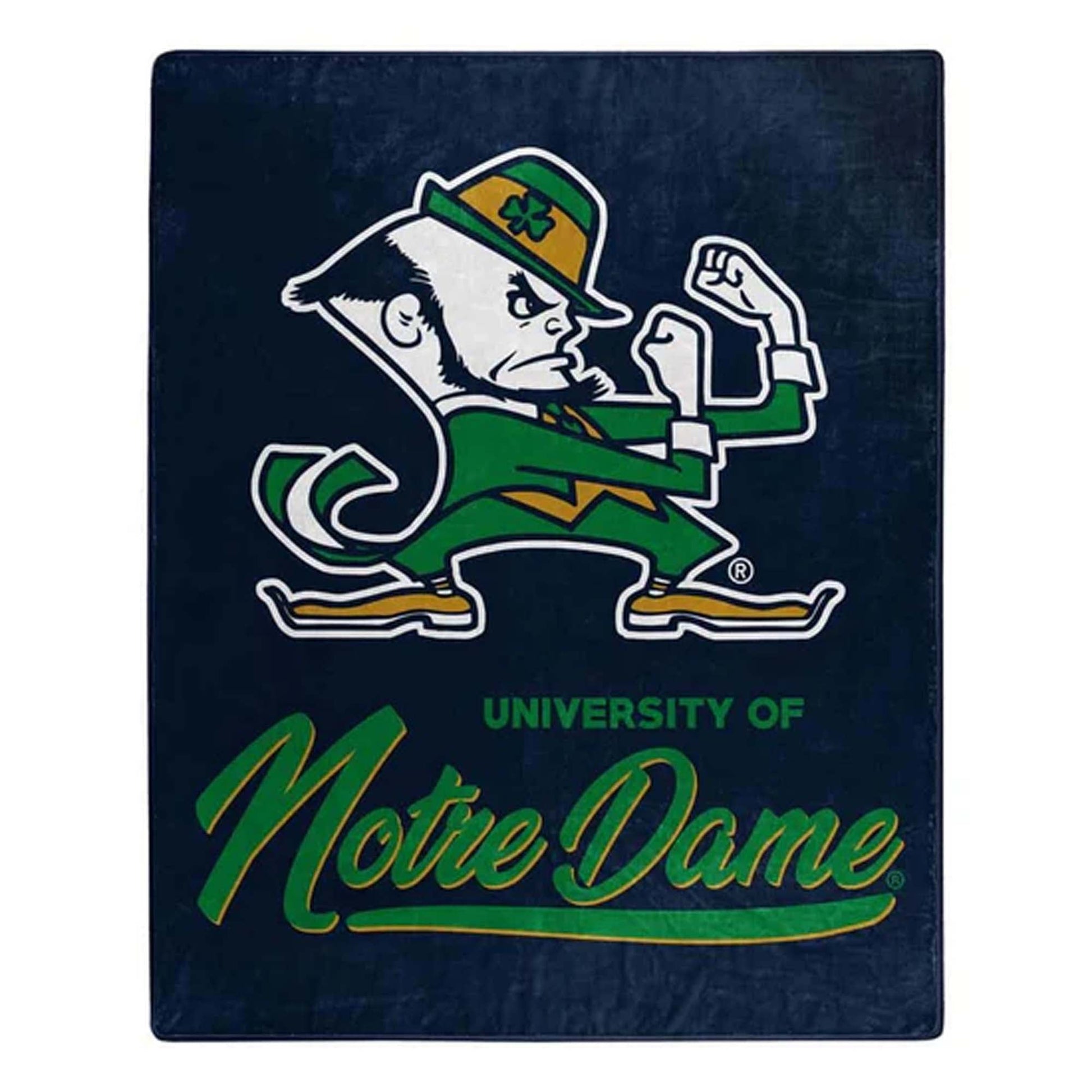NCAA Notre Dame University 60 x 80" Plush Blanket - Officially Licensed My Store Fan Gear - Apparel category - Fan Trendz