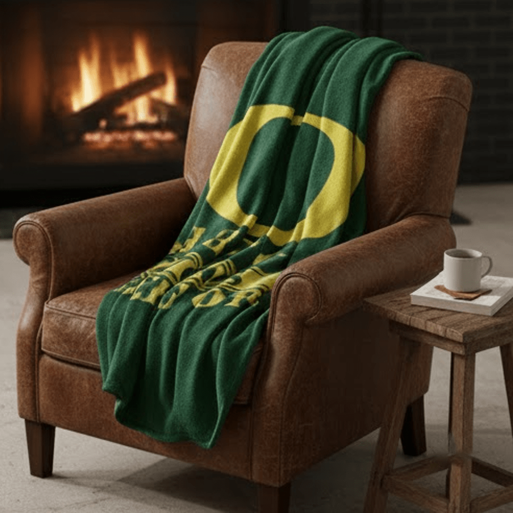 NCAA Oregon University Ducks 60x80" Plush Blanket - Officially Licensed My Store Fan Gear - Apparel category - Fan Trendz