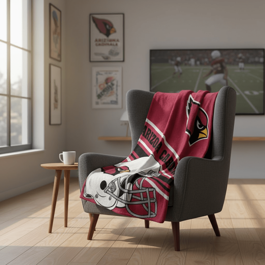 NFL Arizona Cardinals 60 x 80 Plush Blanket - Officially Licensed My Store Fan Gear - Apparel category - Fan Trendz