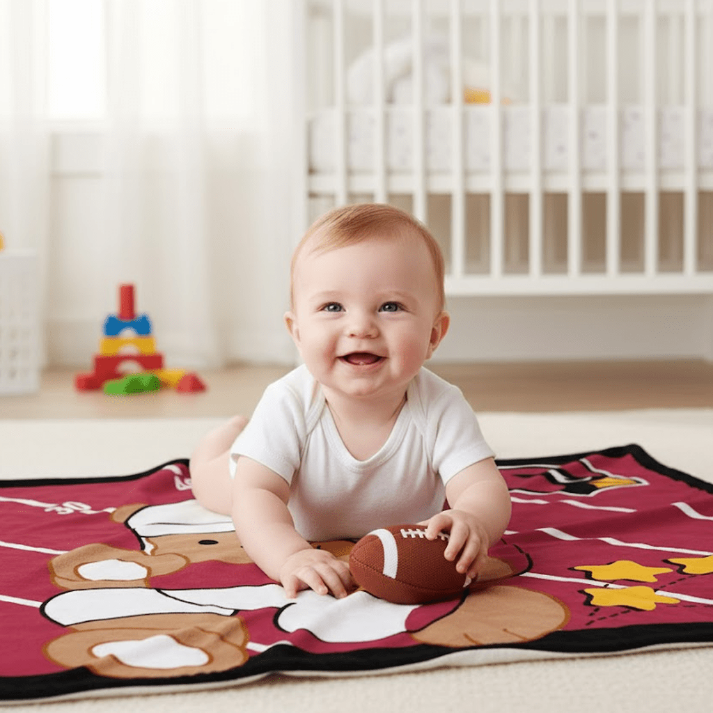 NFL Arizona Cardinals Baby Size Plush Blanket - Officially Licensed My Store Fan Gear - Apparel category - Fan Trendz