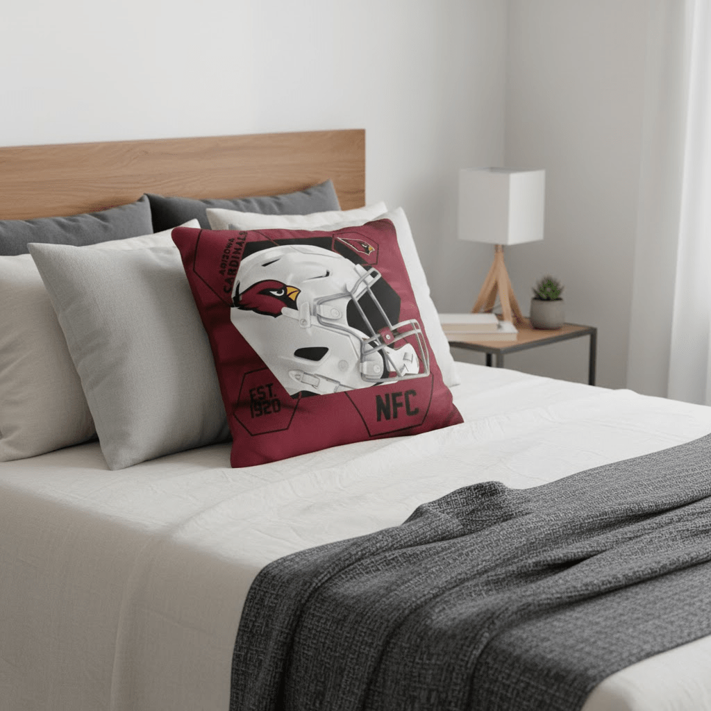 NFL Arizona Cardinals Velvet Plush 18x18" CUSHION - Officially Licensed My Store Fan Gear - Apparel category - Fan Trendz