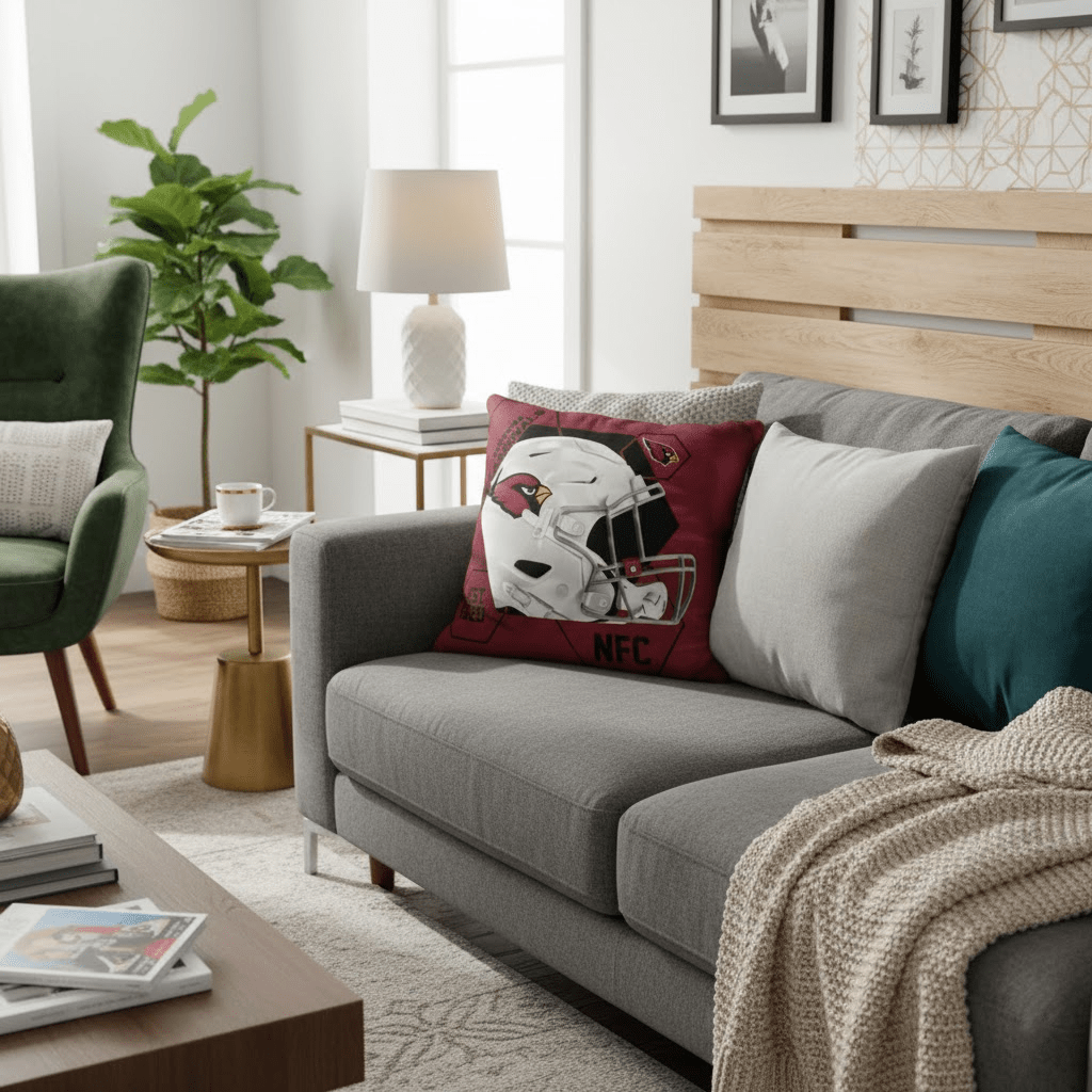 NFL Arizona Cardinals Velvet Plush 18x18" CUSHION - Officially Licensed My Store Fan Gear - Apparel category - Fan Trendz