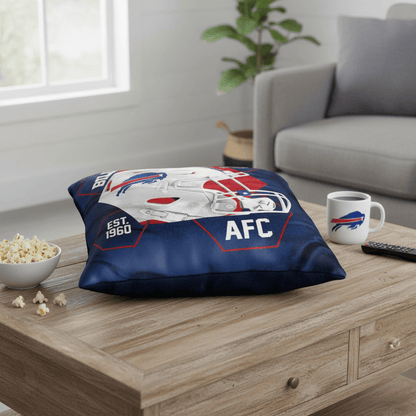 NFL Buffalo Bills Velvet Plush 18x18" CUSHION - Officially Licensed My Store Fan Gear - Apparel category - Fan Trendz