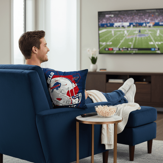 NFL Buffalo Bills Velvet Plush 18x18" CUSHION - Fan Trendz