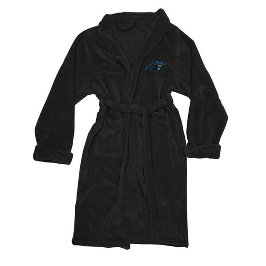 NFL Carolinaa Panthers Plush ROBE, Team Logo Embroidered - Officially Licensed My Store Fan Gear - Apparel category - Fan Trendz