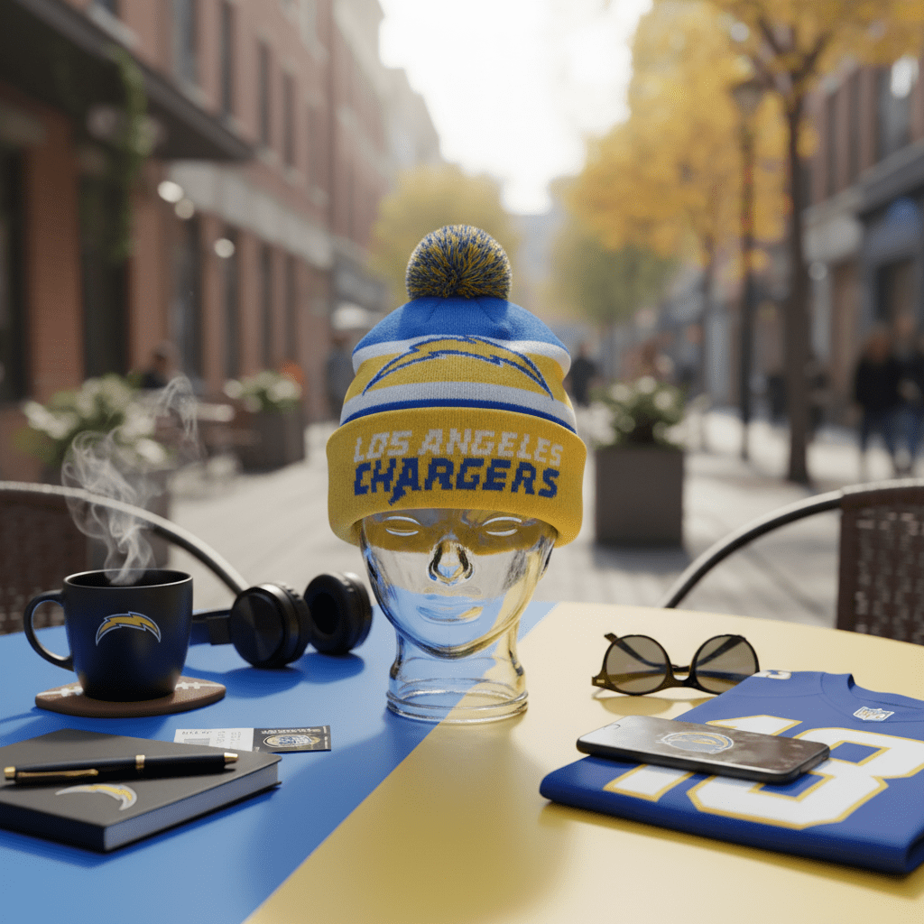 NFL Chargers, Ball Ornament with Beanie Inside - Fan Trendz