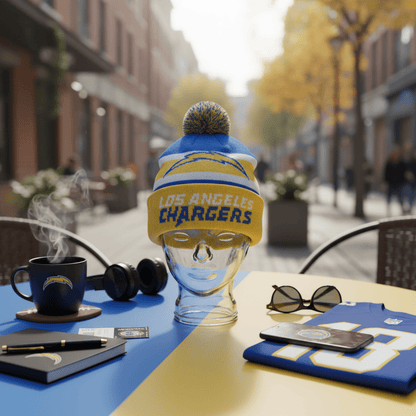 NFL Chargers, Ball Ornament with Beanie Inside - Fan Trendz