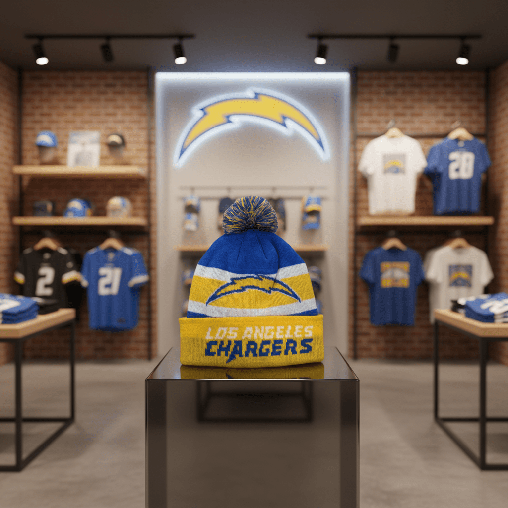 NFL Chargers, Ball Ornament with Beanie Inside - Fan Trendz