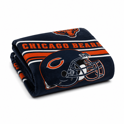 NFL Chicago Bears Plush Blanket - Officially Licensed My Store Fan Gear - Apparel category - Fan Trendz