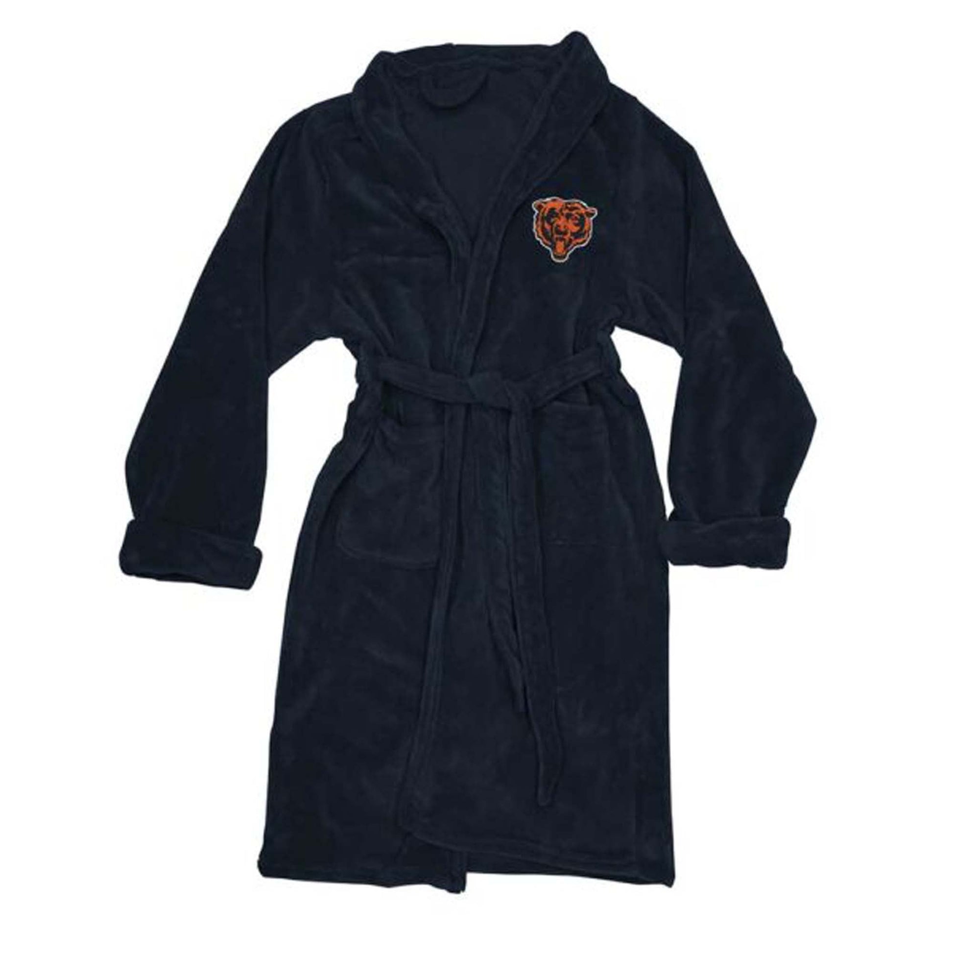 NFL Chicago Bears Plush ROBE, Team Logo Embroidered - Officially Licensed My Store Fan Gear - Apparel category - Fan Trendz