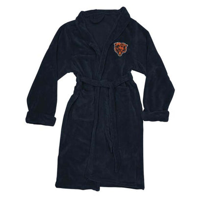NFL Chicago Bears Plush ROBE, Team Logo Embroidered - Officially Licensed My Store Fan Gear - Apparel category - Fan Trendz