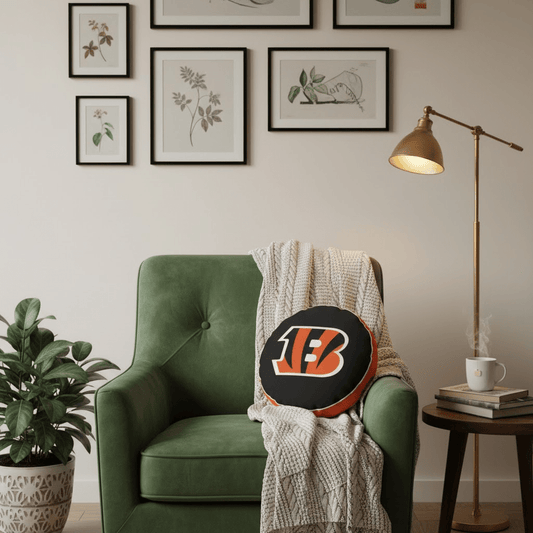 NFL Cincinnati Bengals - Cloud Soft "Puff" Pillow - Officially Licensed My Store Fan Gear - Apparel category - Fan Trendz