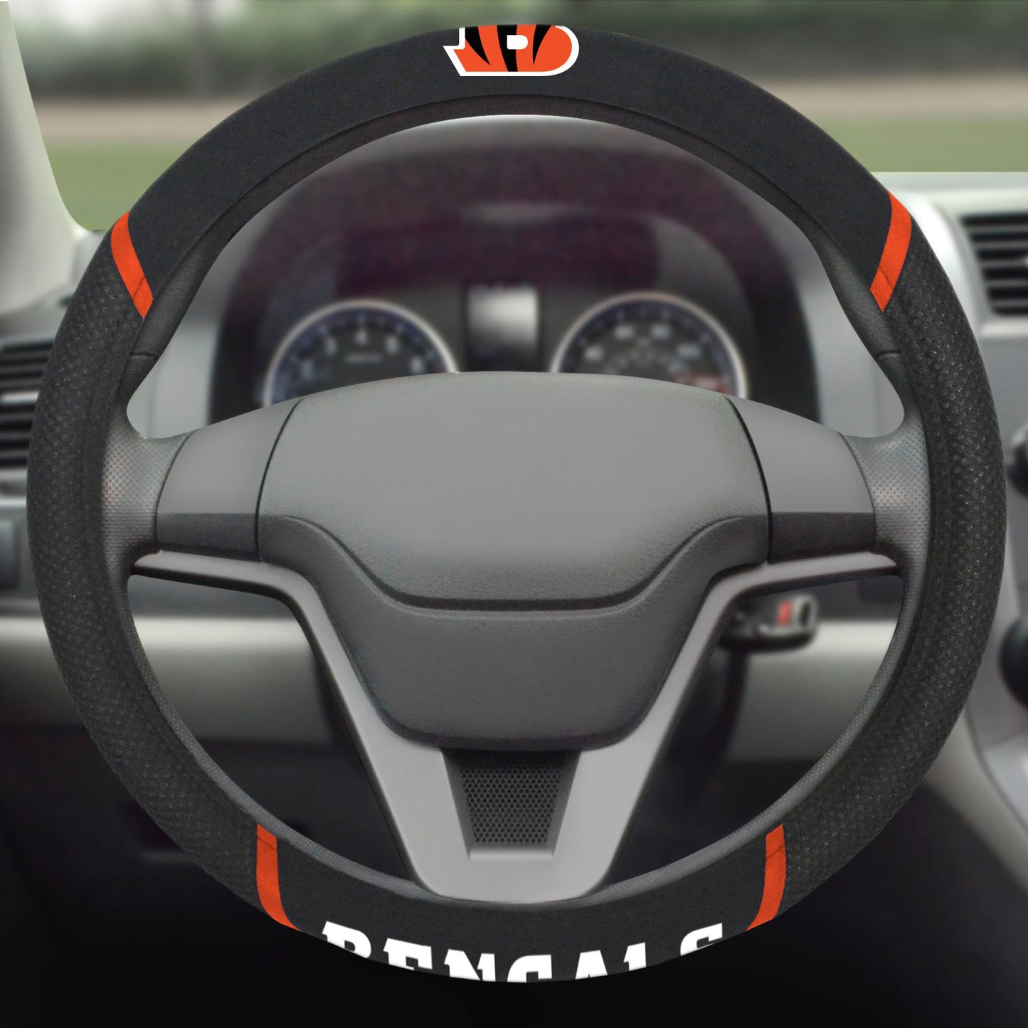 NFL Cincinnati Bengals, Embroidered Steering Wheel Cover - Officially Licensed My Store Fan Gear - Apparel category - Fan Trendz