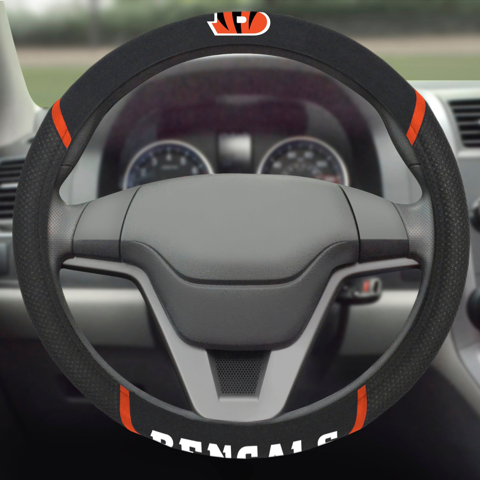 NFL Cincinnati Bengals, Embroidered Steering Wheel Cover - Officially Licensed My Store Fan Gear - Apparel category - Fan Trendz