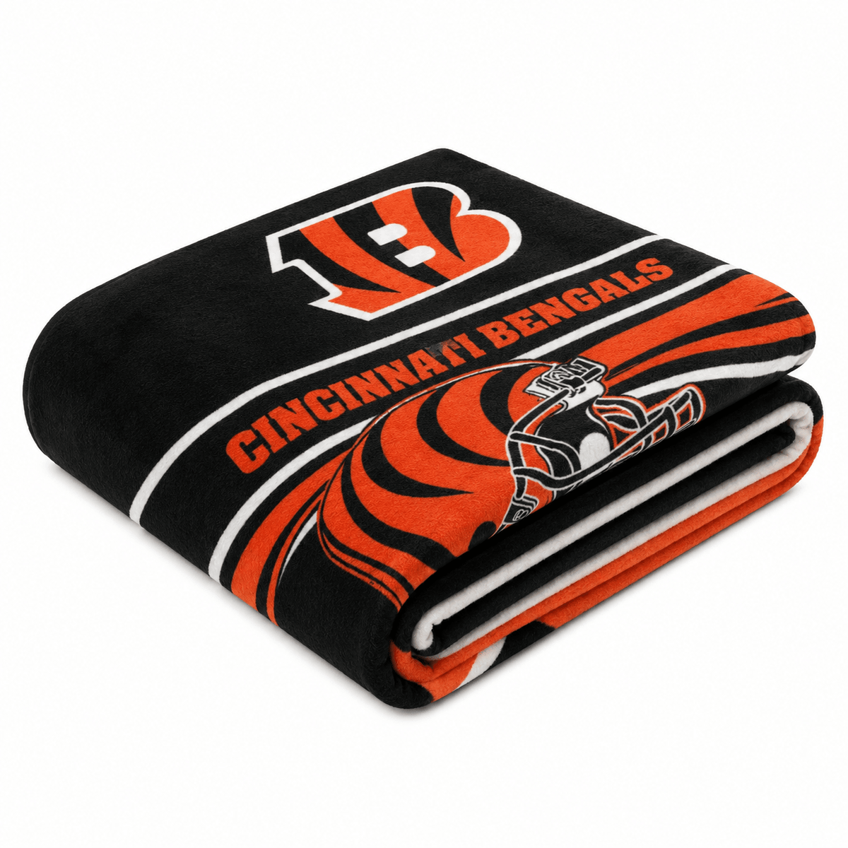 NFL Cincinnati Bengals Plush Blanket - Officially Licensed My Store Fan Gear - Apparel category - Fan Trendz