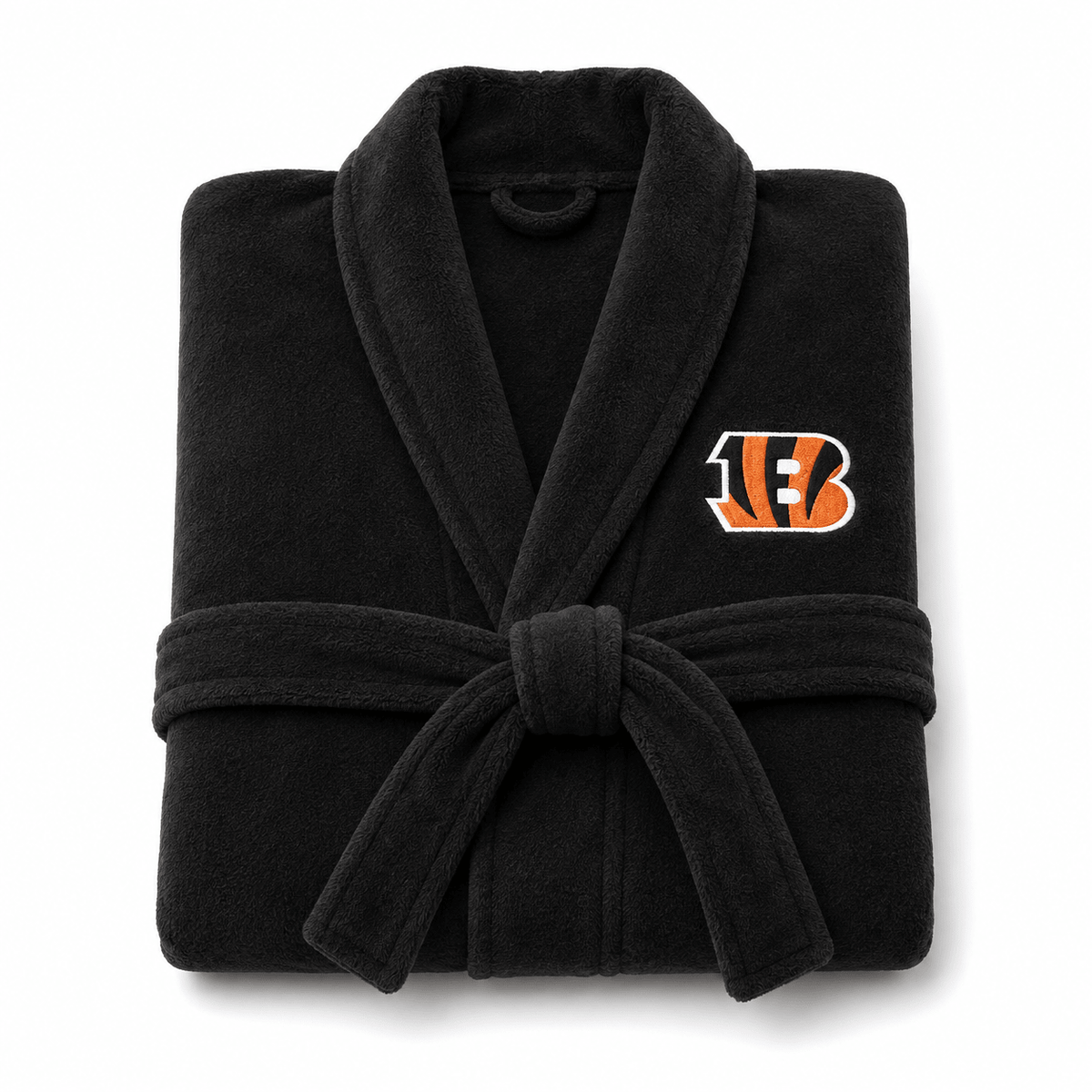 NFL Cincinnati Bengals Plush ROBE, Team Logo Embroidered - Officially Licensed My Store Fan Gear - Apparel category - Fan Trendz
