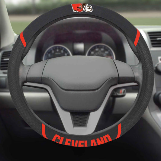 NFL Cleveland Browns, Embroidered Steering Wheel Cover - Fan Trendz