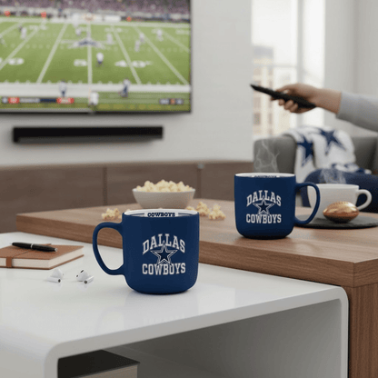 NFL Dallas Cowboys 15oz 'Stripe' Ceramic Mug - Officially Licensed My Store Fan Gear - Apparel category - Fan Trendz