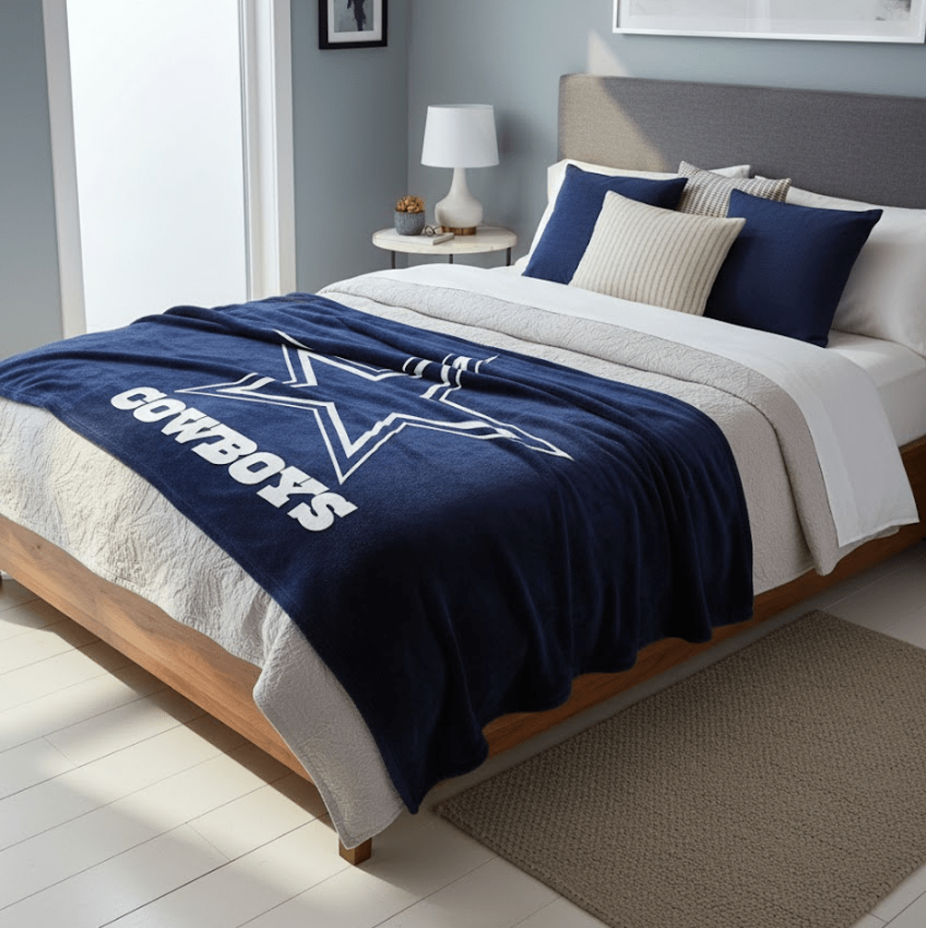 NFL Dallas Cowboys King Size Plush Blanket - Officially Licensed My Store Fan Gear - Apparel category - Fan Trendz