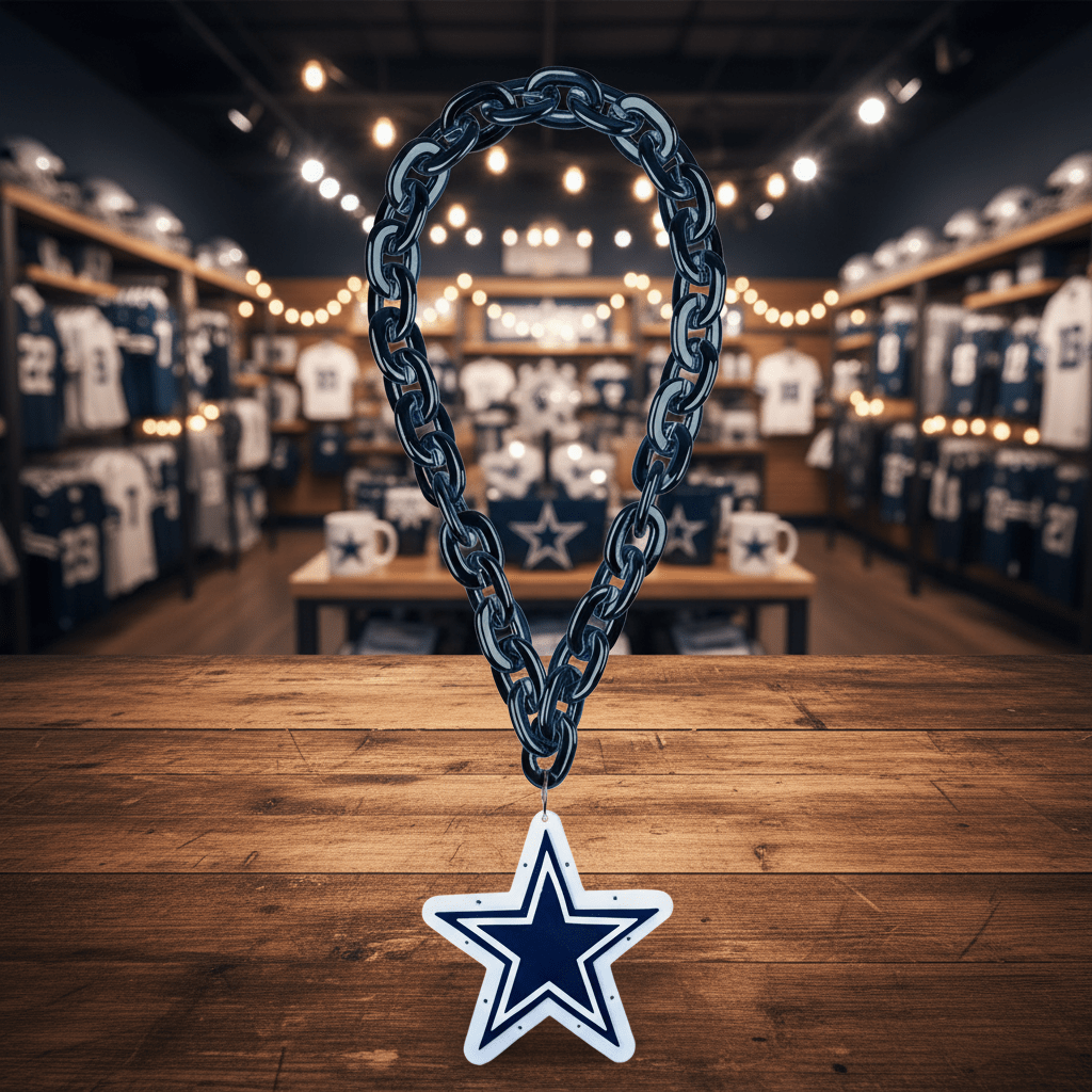 NFL Dallas Cowboys, Light up Big Logo Fan Chain - Officially Licensed My Store Fan Gear - Apparel category - Fan Trendz