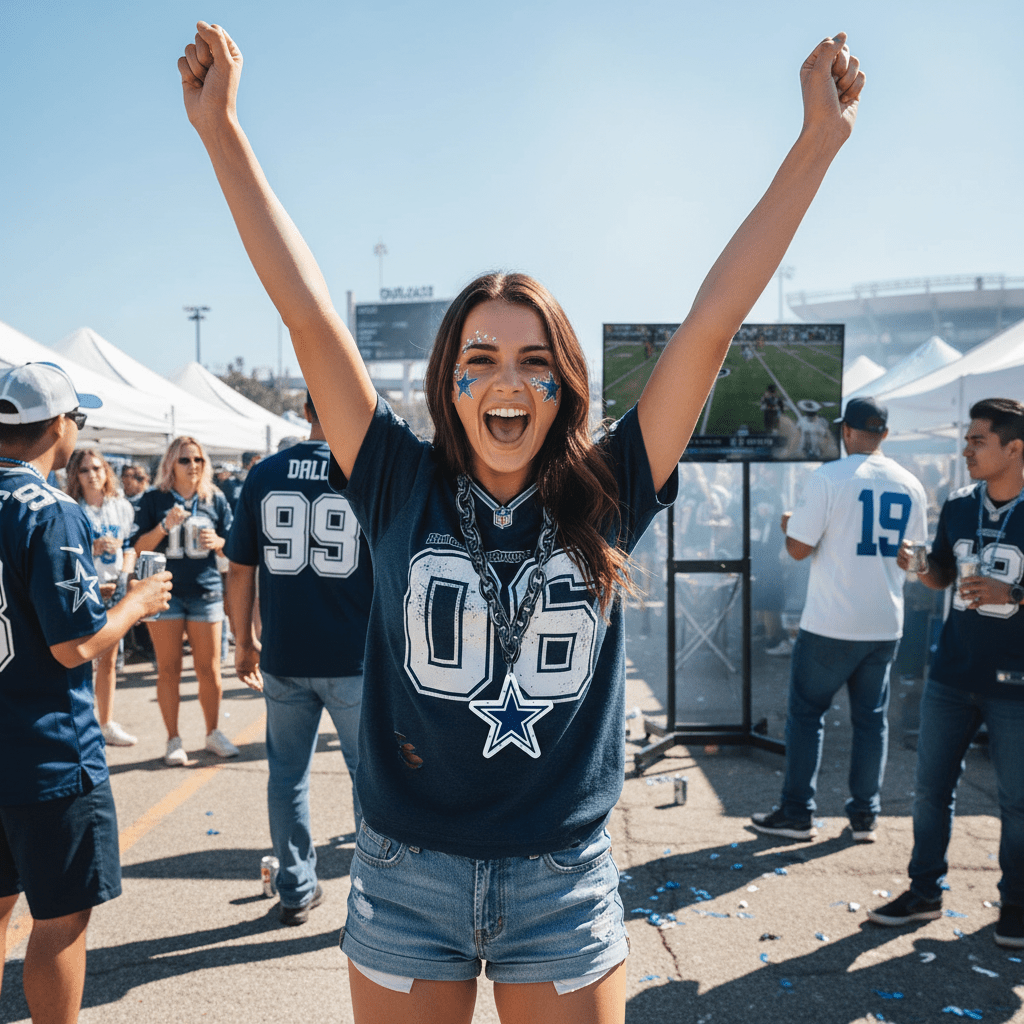 NFL Dallas Cowboys, Light up Big Logo Fan Chain - Officially Licensed My Store Fan Gear - Apparel category - Fan Trendz