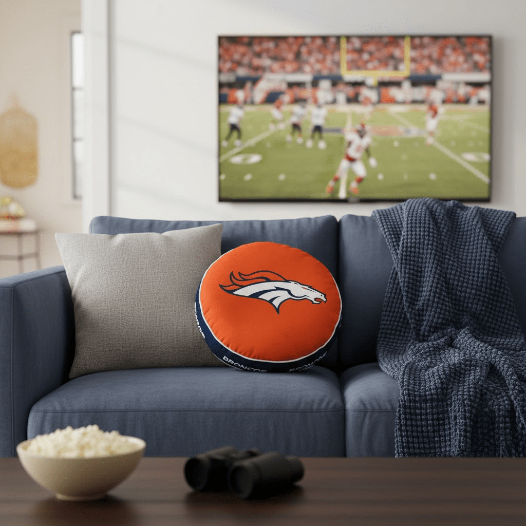 NFL Denver Broncos - Cloud Soft "Puff" Pillow - Officially Licensed My Store Fan Gear - Apparel category - Fan Trendz