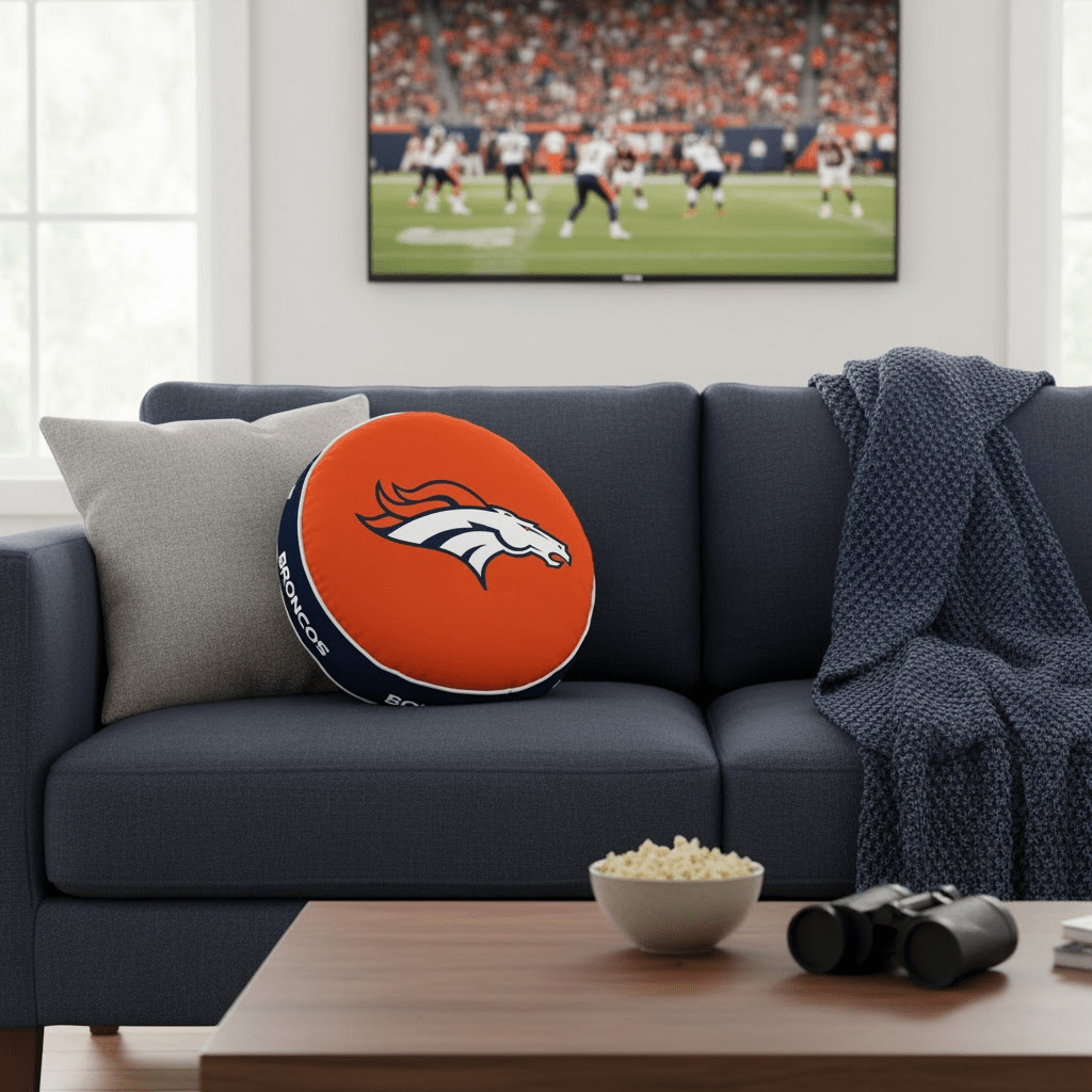 NFL Denver Broncos - Cloud Soft "Puff" Pillow - Officially Licensed My Store Fan Gear - Apparel category - Fan Trendz