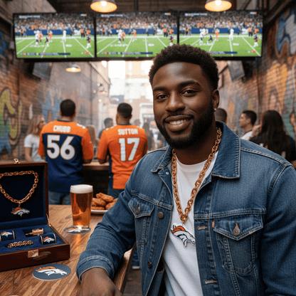 NFL Denver Broncos, Licensed Foam Chain (Import) - Officially Licensed My Store Fan Gear - Apparel category - Fan Trendz
