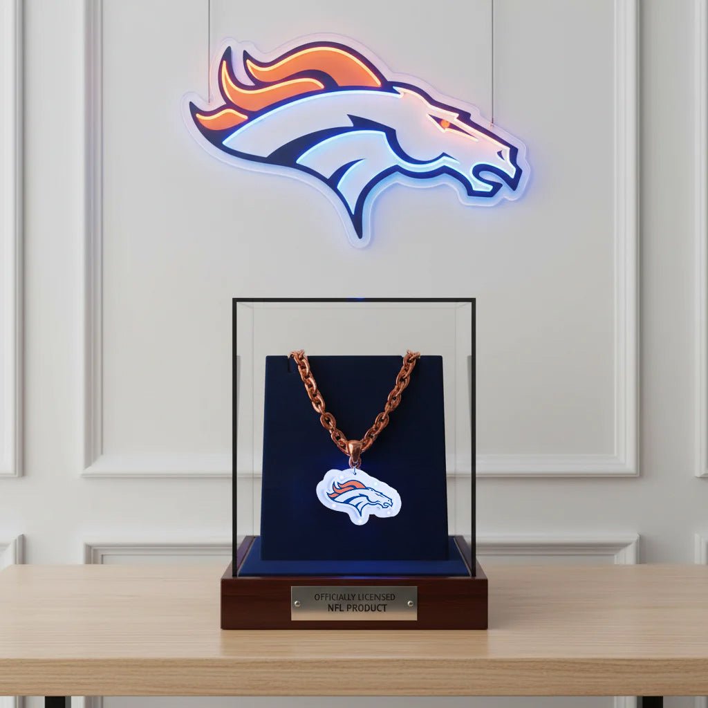 NFL Denver Broncos, Light up Big Logo Fan Chain - Fan Trendz