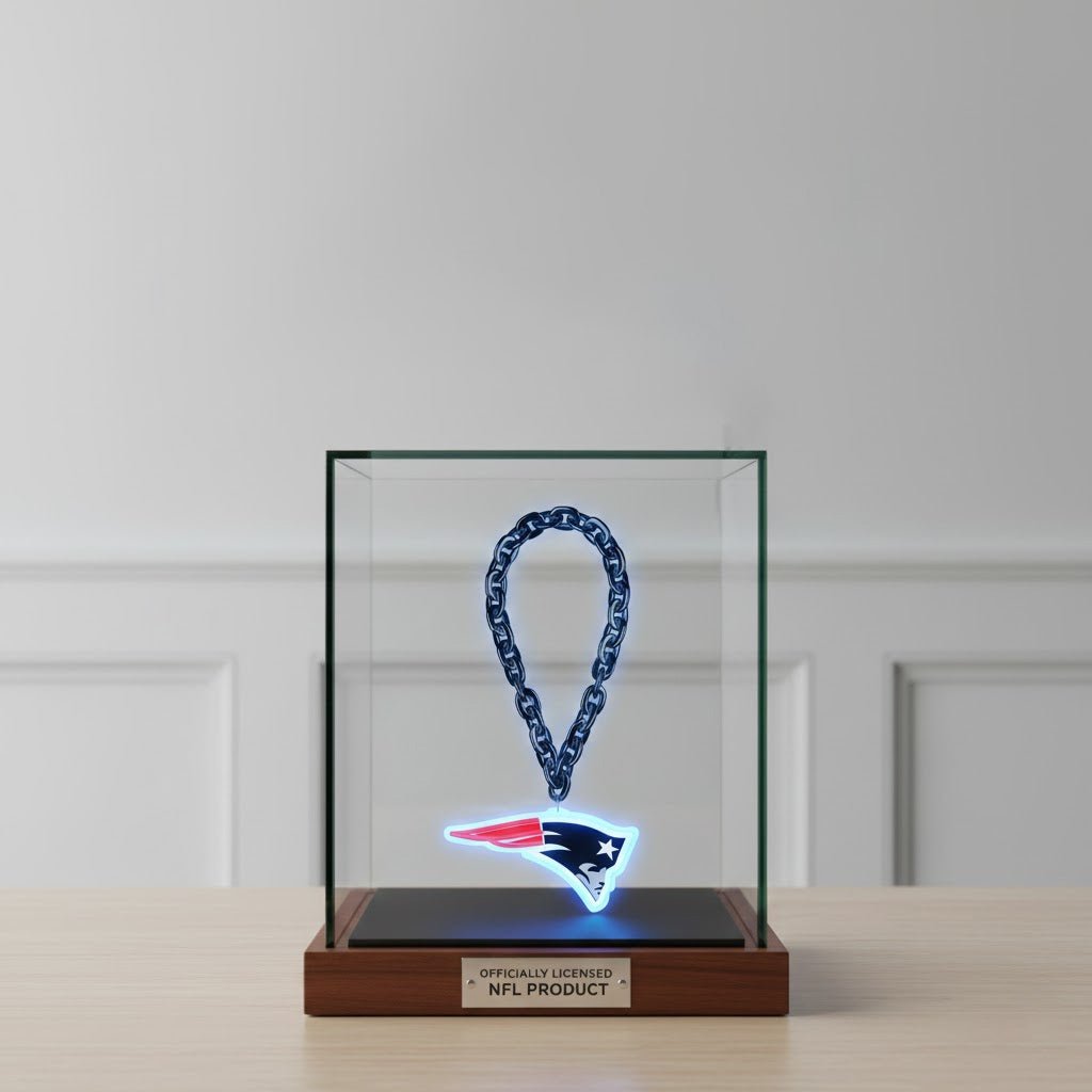 NFL England Patriots, Light up Big Logo Fan Chain - Officially Licensed My Store Fan Gear - Apparel category - Fan Trendz