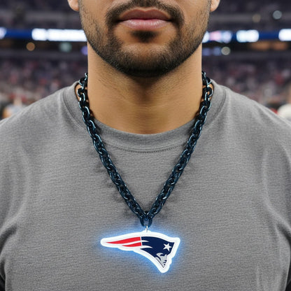NFL England Patriots, Light up Big Logo Fan Chain - Officially Licensed My Store Fan Gear - Apparel category - Fan Trendz