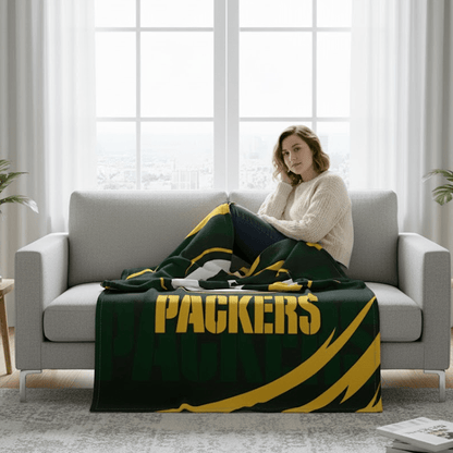 NFL Green Bay Packers 60 x 80" Plush Blanket - Officially Licensed My Store Fan Gear - Apparel category - Fan Trendz