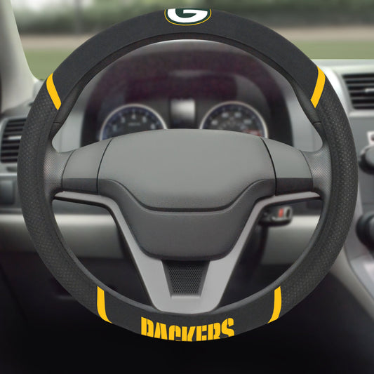 NFL Green Bay Packers, Embroidered Steering Wheel Cover - Fan Trendz