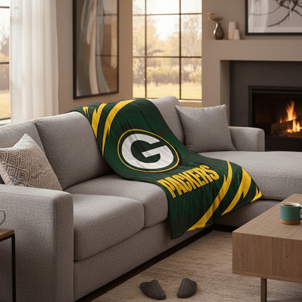 NFL Green Bay Packers King Size Plush Blanket - Officially Licensed My Store Fan Gear - Apparel category - Fan Trendz