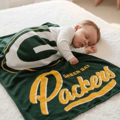 NFL Green Bay Packers Plush Throw Blanket - Officially Licensed My Store Fan Gear - Apparel category - Fan Trendz