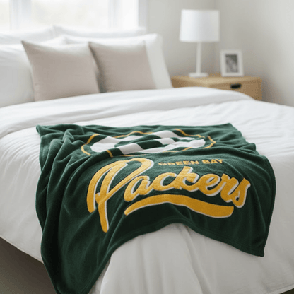 NFL Green Bay Packers Plush Throw Blanket - Officially Licensed My Store Fan Gear - Apparel category - Fan Trendz