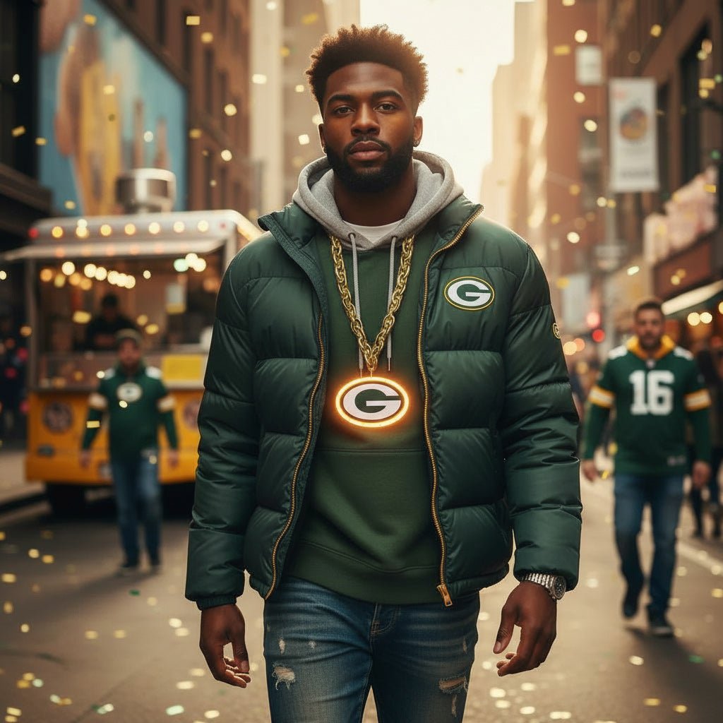 NFL Green Bay PackersPackers, Light up Big Logo Fan Chain - Officially Licensed My Store Fan Gear - Apparel category - Fan Trendz