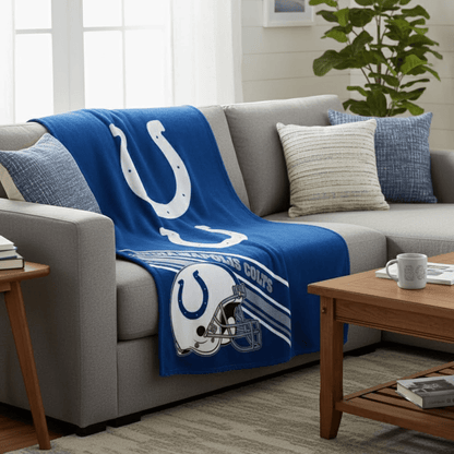 NFL Indianapolis Colts Plush Throw Blanket - Fan Trendz