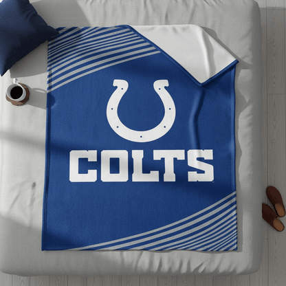 NFL Indianapolis Colts Queen Size Plush Blanket - Fan Trendz