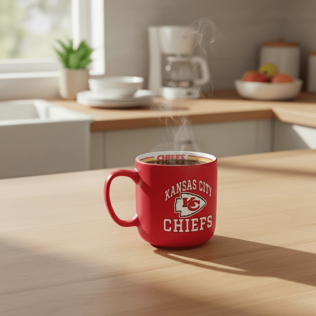 NFL Kansas City Chiefs 15oz 'Stripe' Ceramic Mug - Fan Trendz