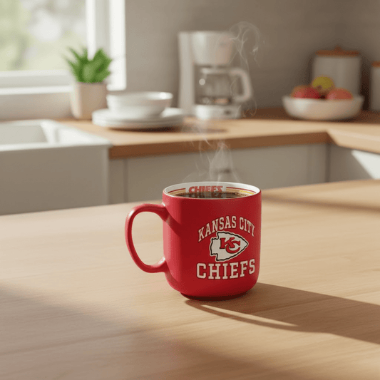 NFL Kansas City Chiefs 15oz 'Stripe' Ceramic Mug - Fan Trendz